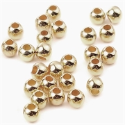 Perler - seed beads af CCB. KC forgyldt. 3 mm.  300 stk.